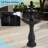 Water Fountain, 3-Tier Italian Garden Waterfall Fountain For Outside, 47.3"H Indoor Roman Water Feature Cascading Fountains W/Pump & Pineapple Top For Patio Yard Porch Lawn-2087398184