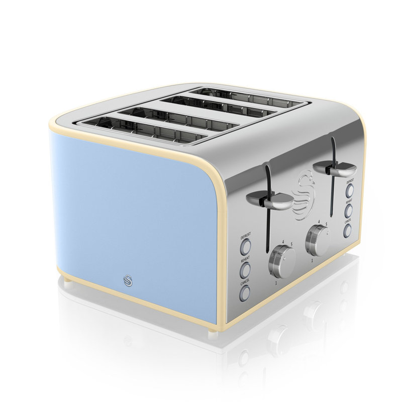 Swan Retro Toaster, Blue
