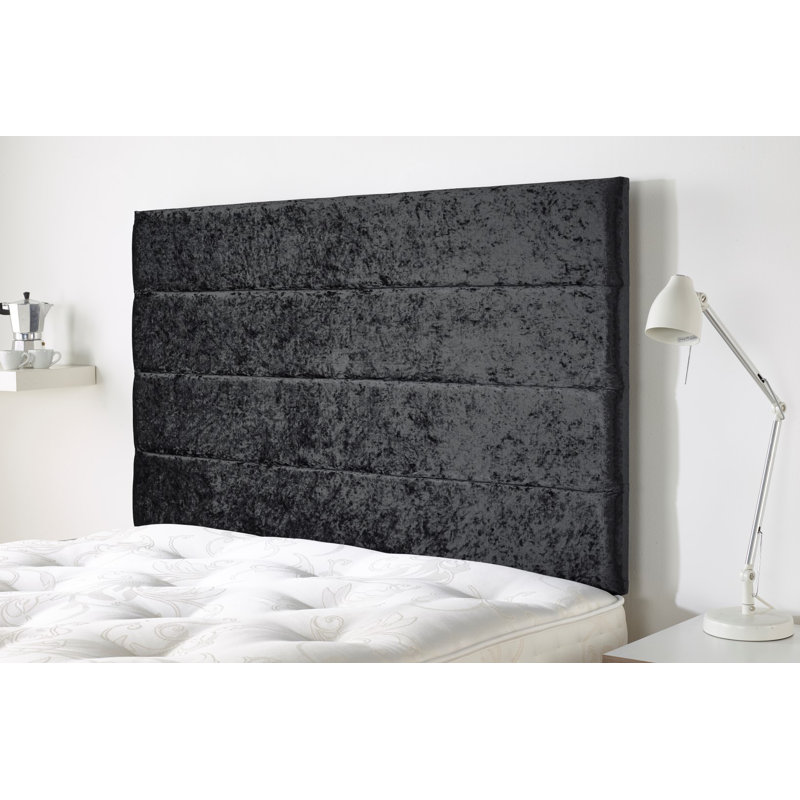 Upholstered Velvet Panel Headboard, Kingsize (5'), Pearl