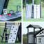 Backyard Discovery Whispering Point Cedar Swing Set with Web Disc Swing & Play Kitchen