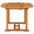Oval Eucalyptus Solid Wood Outdoor Coffee Table Umbrella Hole , 78.7 " W 39.4 " D