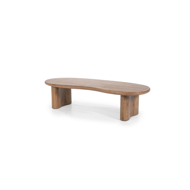 Table basse simple en bois massif, Brun