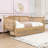  Wooden Daybed with Headboard and Drawer-1115311258-1115311256