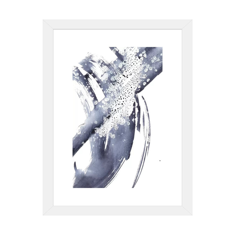 « Directionnalité V » par Ethan Harper, reproduction d’art, H 24 po x l 16 po x P 1 po, Papier encadré blanc, Blanc