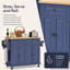 43.8 " W Kitchen Cart