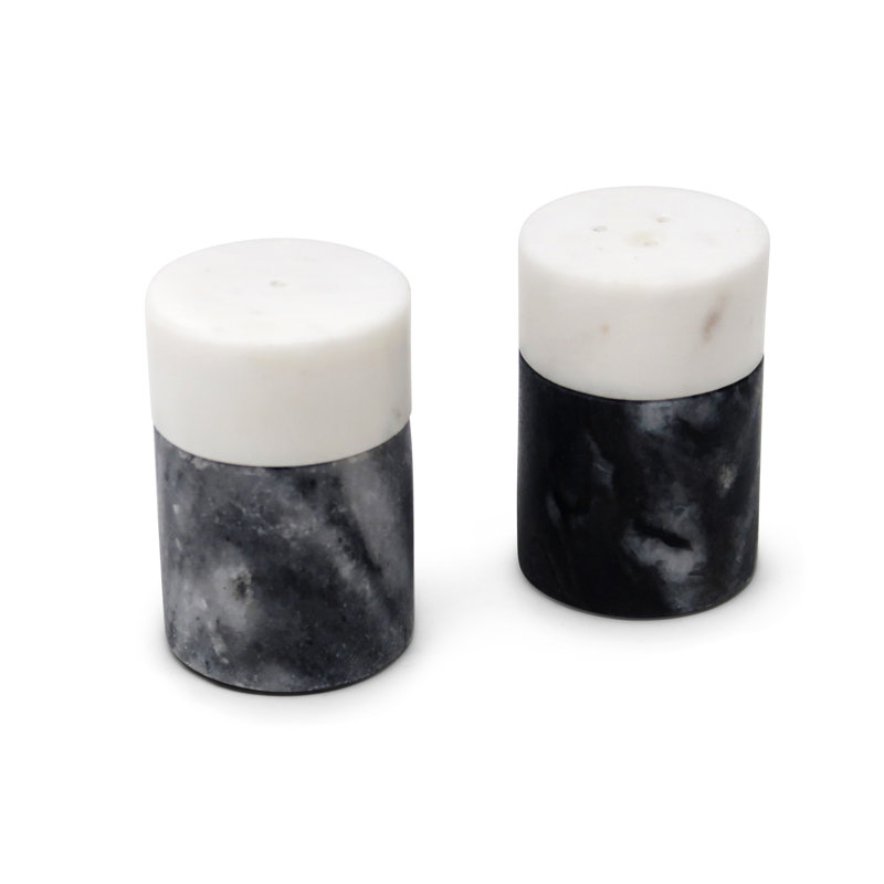 Ensemble sel et poivre blanc et noir