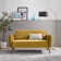 Tolly Seater Sofa Modern Deco Design - Soft Touch Luxury Velvet Retro Accent Chair In a Box