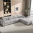 Mynyr Corduroy Sectional-1063852761