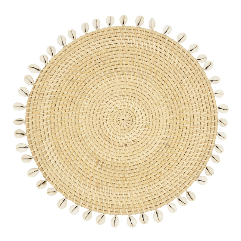 Napperon 100% rotin sans motif rond