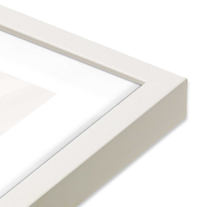 Imprimé caresse du vent, H 17 po x l 13 po x P 1,25 po, Cadre opaque blanc