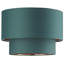 Modern Cotton Fabric Double Tier Ceiling Shade with Shiny Inner-98656001-73565373