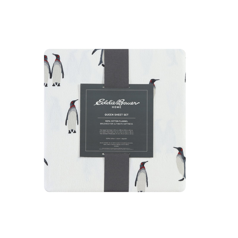 King Gray Cotton Flannel Deep Pocket Sheet Set