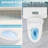 One Piece Toilet With Comfort Height And Soft-Closing Seat, Poweful Dual Flush 1/1.6 GPF,  Standard Toilet For Bathroom, Ceramic Nano-Glazed Surface, Full Skirted