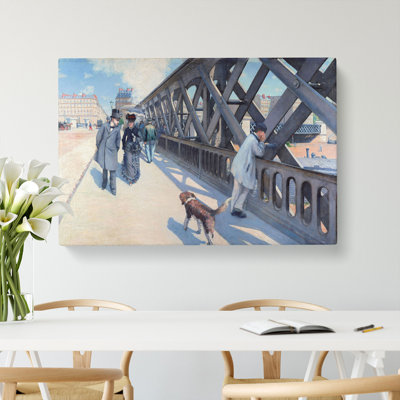 Le Pont De Leurope by Gustave Caillebotte - Wrapped Canvas Print