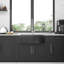 Évier de cuisine 30 noir 30 po x 21 po x 10 po en acier inoxydable