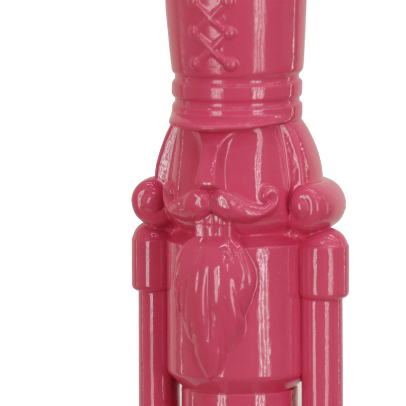 Décoration de Noël casse-noisette, H 13,58 po x l 4,33 po x P 4,72 po, Rose
