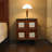 Retro Solid Wood End Table-1625270861