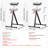 2 PCs Folding Woodworking Roller Stands Max Load 135 lb Adjustable 26.8-42.5 in