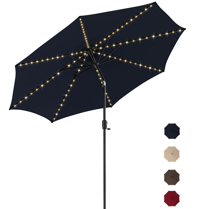 Parasol de marché lumineux 10 pi Seirian, Marine