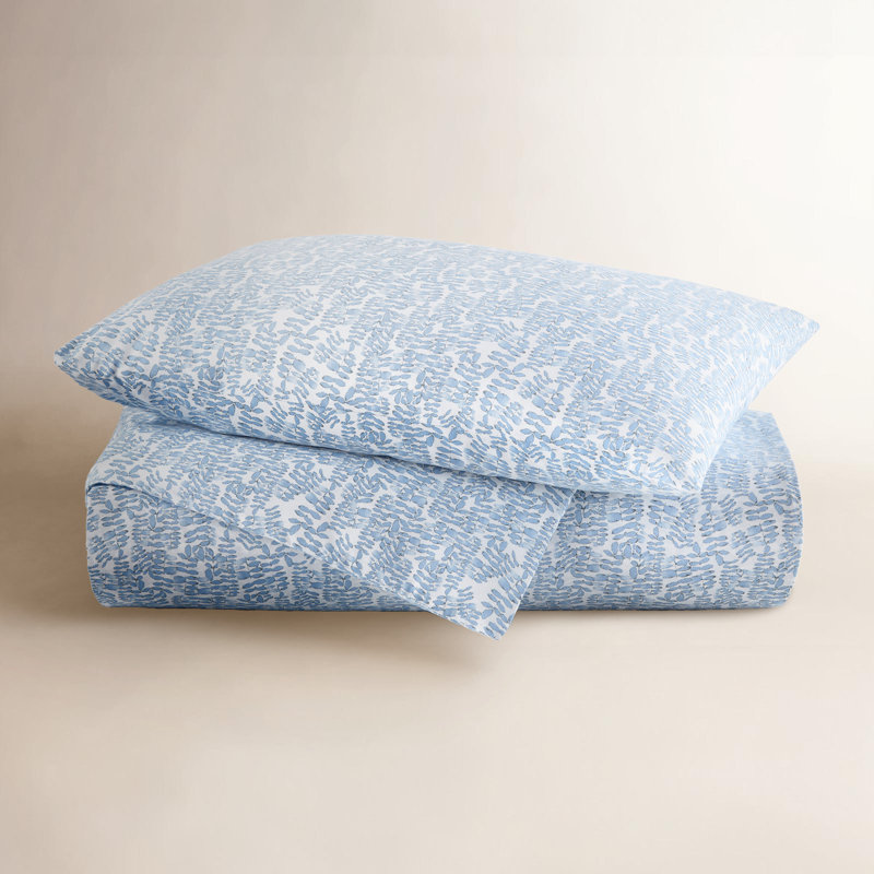 Housse de couette simple Fern, En jean, Housse de couette pour grand lit