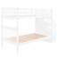 Lit superposé Twintwin avec compartiments de rangement pratiques et garde-corps, zones blanches efficaces