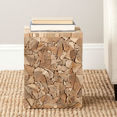 Hopper Solid Wood Accent Stool