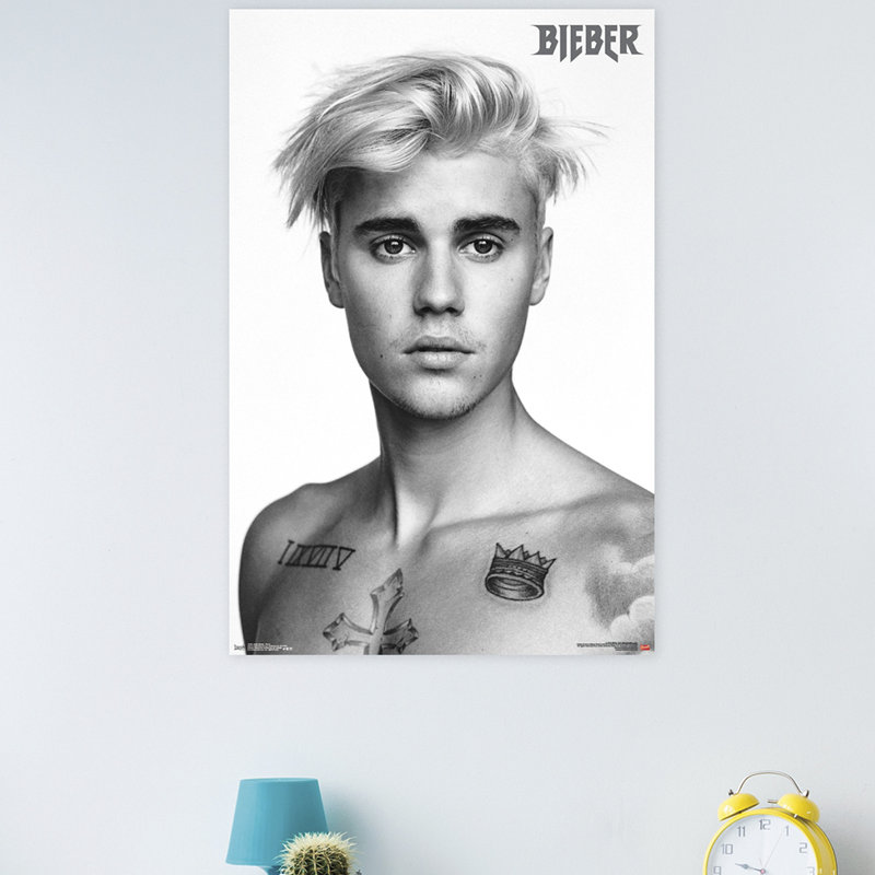 « justin bieber-pinup », impression sur papier