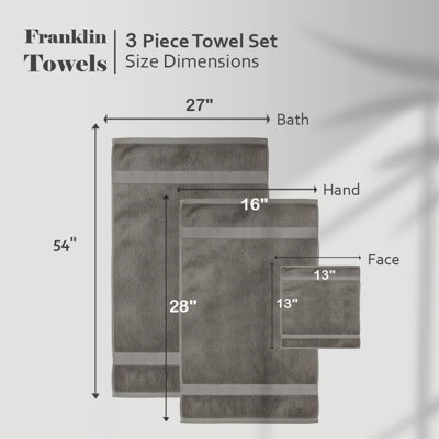 Ensemble de serviettes 18 pièces Josann Franklin