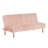 Hini Fold Out Futon Sofa Bed, Modern Chrome Metal Legs-111577772
