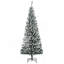 Arbre de Noël artificiel mince enneigé 6 pi avec branches réalistes et 492 pointes-1356153529