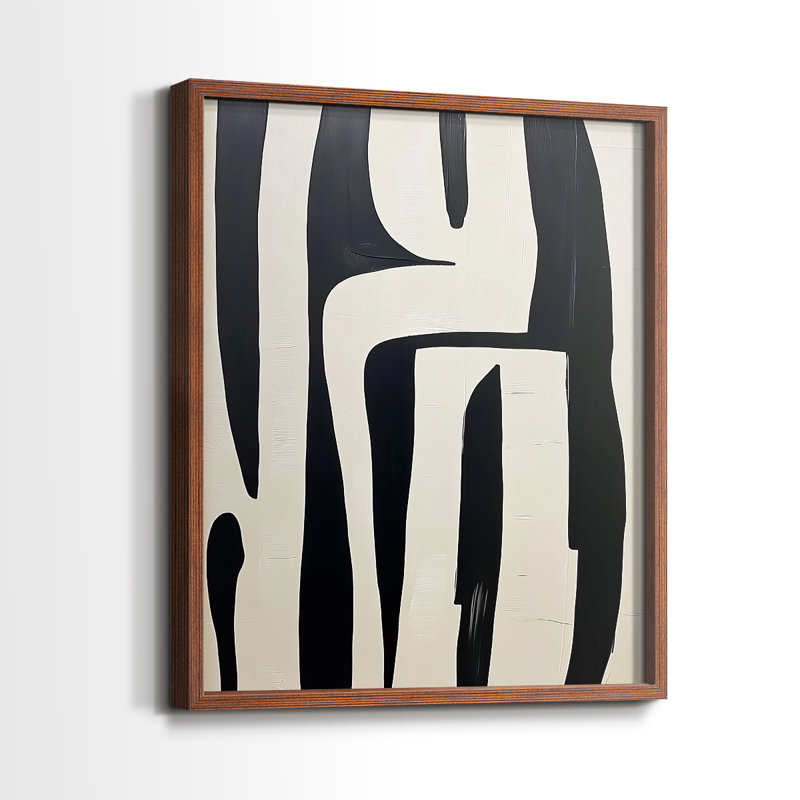 "ABSTRACT Series DCXLV" par J Paul, Noyer, H 21 po x l 17 po