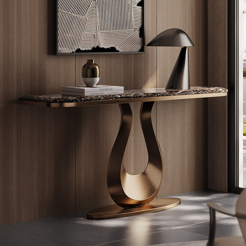 Console Italian Minimalist, H 33,5 po x l 39,4 po x P 13,8 po