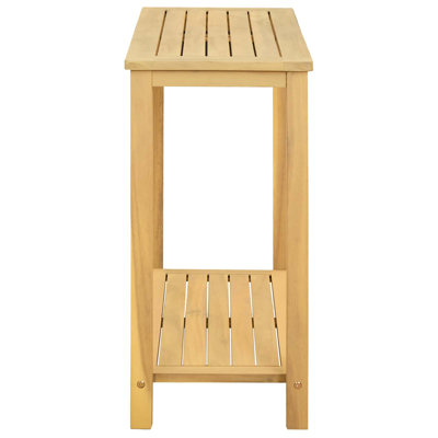  Garden Console Table Light Acacia 31.50 x 13.78 x 29.53 in