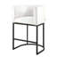 Ensemble de 3 tabourets de bar avec dossier ergonomique et structure en métal