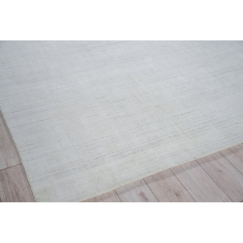 Poliforma Striped Area Rug in Ivory/Charcoal, Rectangle 8' x 10'