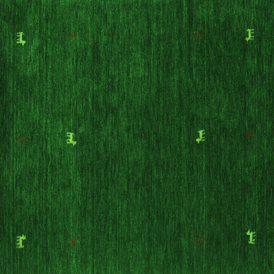 Tapis vert contemporain 946 lavable à la machine