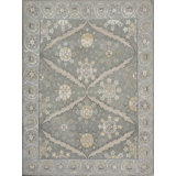Arcadia Oriental Area Rug in Frost/Cream/Pewter/Soft Blue