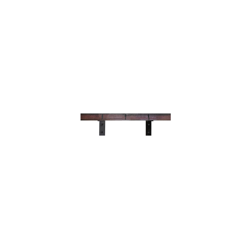 Rayne Plate Display Shelves With Hooks, 24/3/2, Black Cherry