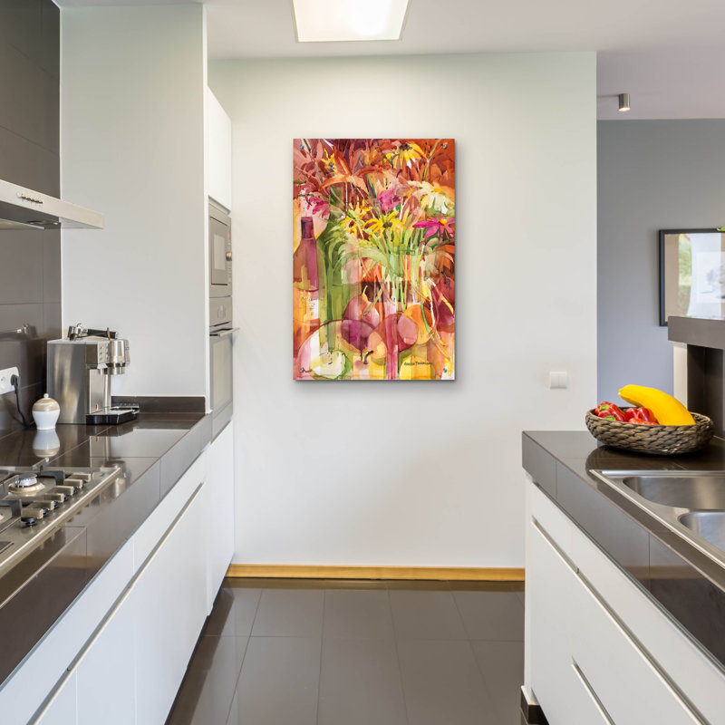 «Illusion of Fall» par Annelein Beukenkamp, art mural en verre acrylique, H 36 po x l 24 po x P 0,2 po