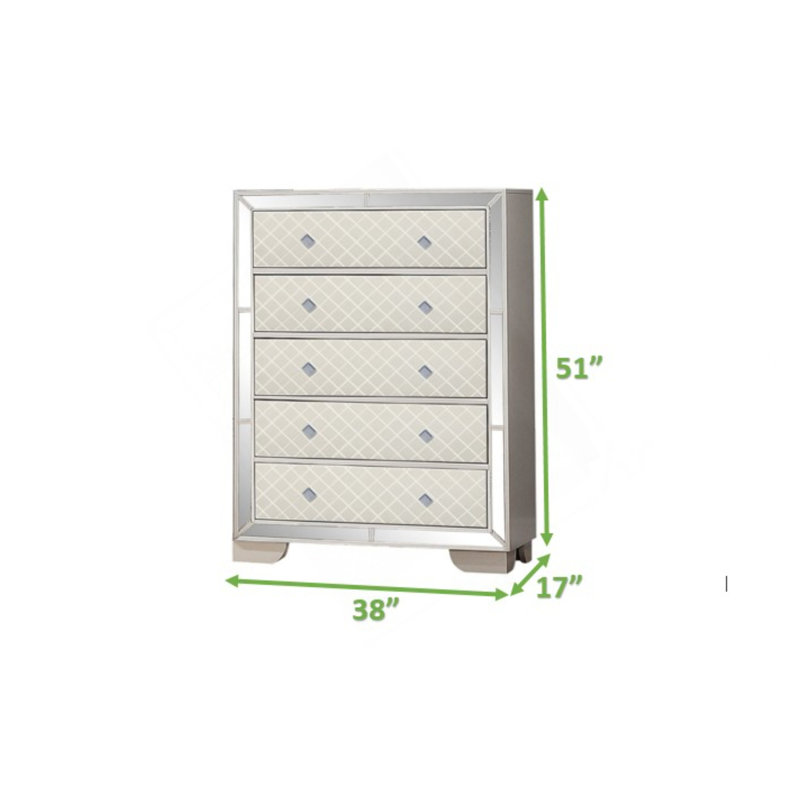 Commode Madison en bois beige