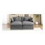 Canapé modulaire rembourré en L 75,6 po avec poches de rangement latérales pour le salon-96609385
