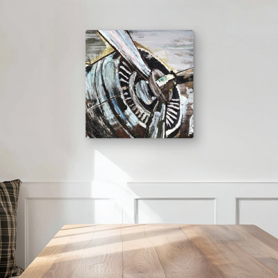 Airplane Propeller Metal Print | Man Cave Aviation Decor