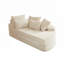 Canapé-lit semi-circulaire 2 en 1 avec coussin de nuque et coussins décoratifs-2025259758