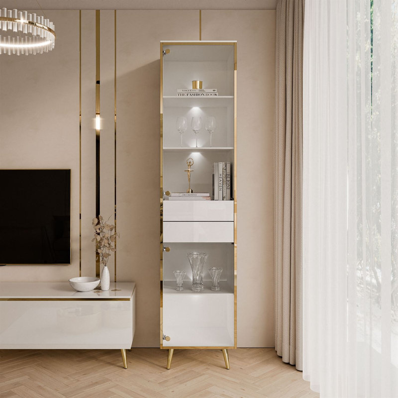 Aurora Display with LED Lighting, White