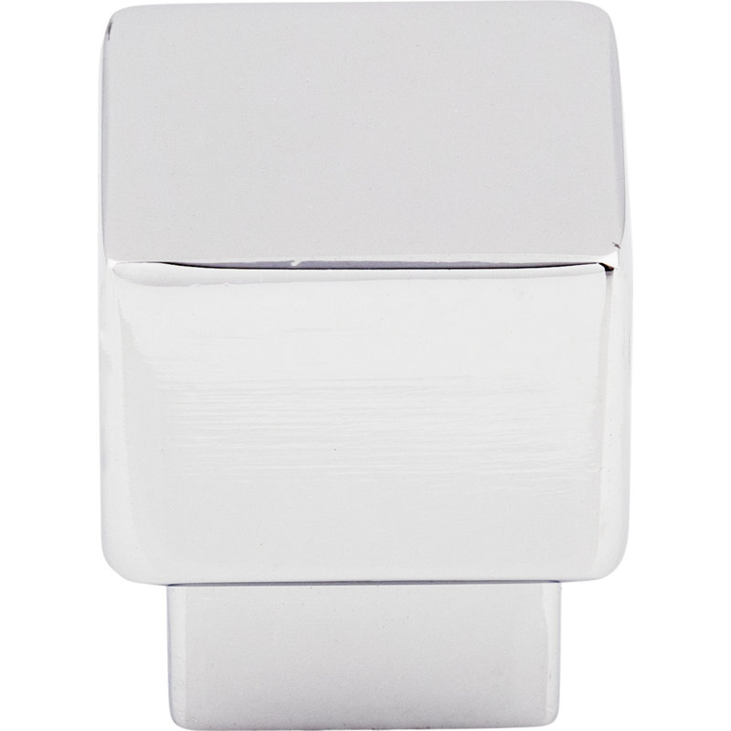 Tapered Square Knob, Polished Chrome, 1" Knob Length