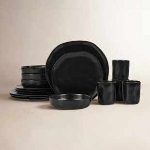 Stone by Mercer Project Hekonda 32-Piece Dinnerware Set Stoneware