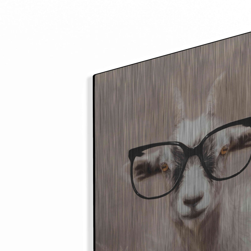 «See Clearly Goat» par Lori Deiter, H 24 po x l 16 po