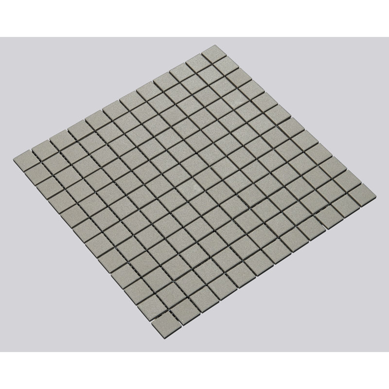 Urban 1" x 1" Unglazed Porcelain Mosaic Tile, Gray