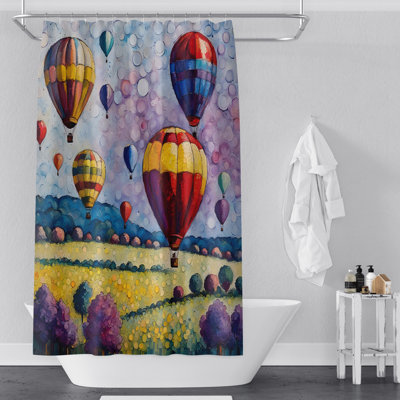 Rideau de douche abstrait