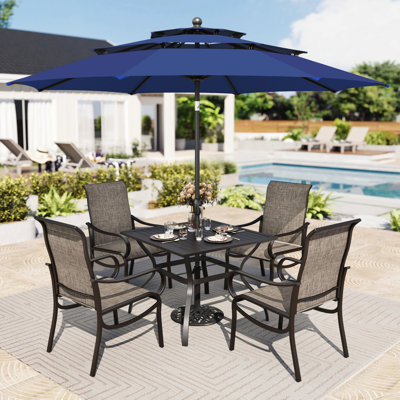 5pcs Patio Dining Outdoor Table Set